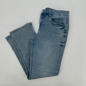 Laurie Felt Los Angeles Womens Light Wash Straight Knit Clean Jeans Medium P